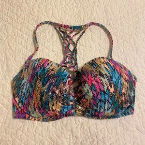 Shade & Shore Vibrant Metallic Bikini Top